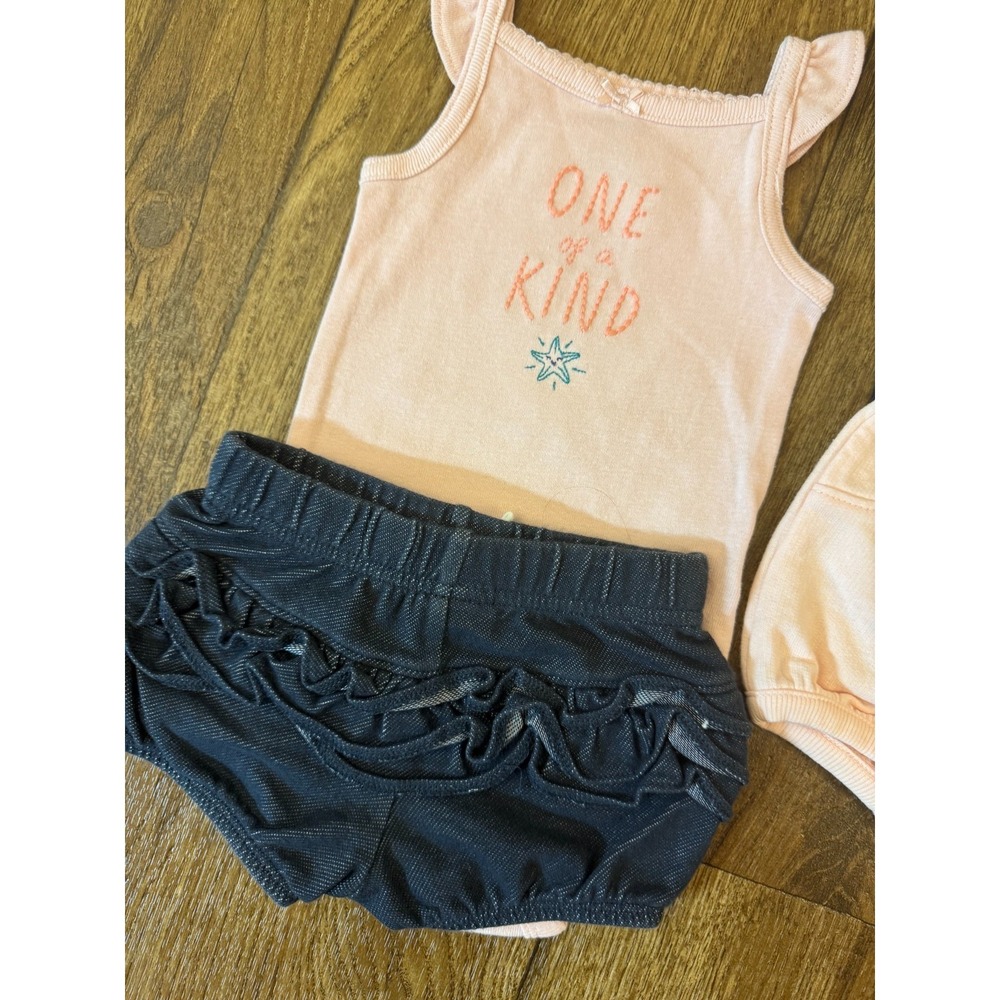 Carter's Baby Clothes Girl 3 Months Outfits Bodysuit Tank Tops Shirts Shorts Lot - Picture 11 of 12